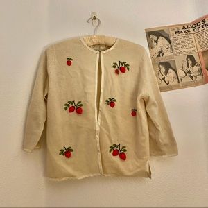 Cute Vintage Strawberry Sweater